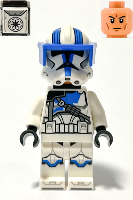 LEGO Minifigur Clone Heavy Trooper, 501st Legion (Phase 2)