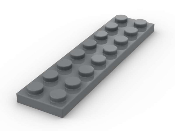 Plate 2x8 - BrickBag 50 Stk - dark bluish grey