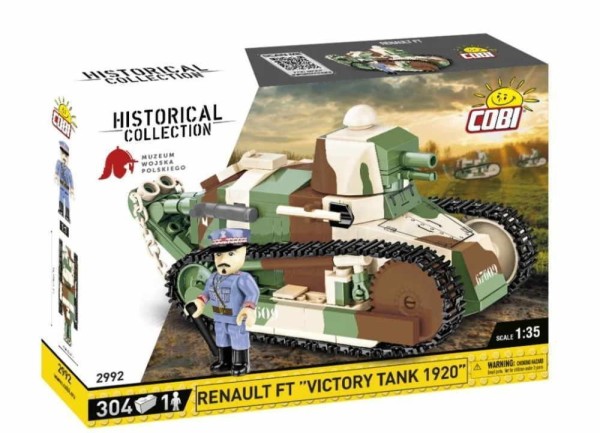 COBI Historical Collection 2992 Renault FT Victory Tank 1920