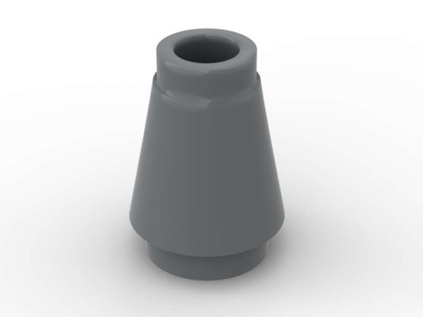 Nose Cone, small 1X1 - BrickBag 200 Stk - dark bluish grey