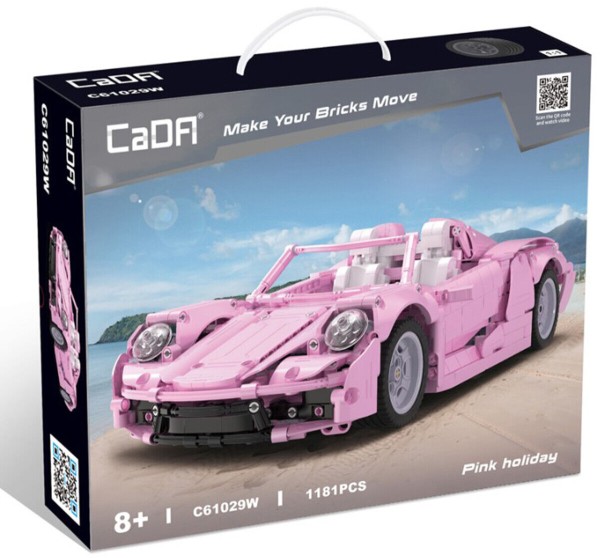 CaDA 61029 Pink Holiday Sportwagen Sports-Car (1181 Teile)