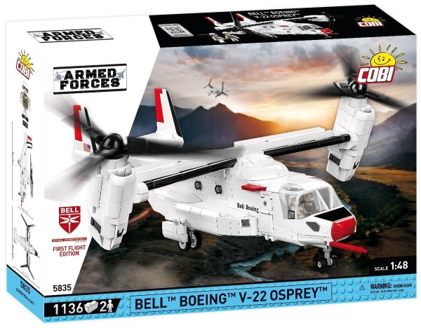 COBI Armed Forces 5835 - Bell Boing V-22 Osprey First Flight Edition , 1136 Bauteile