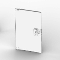 Glastür - Door with nob 4x6 - transclear - 60616 Glastür - Door with nob 4x6 - transclear - 60616