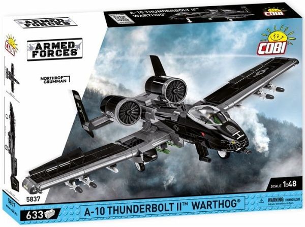 COBI 5837 - Armed Forces, A-10 Thunderbolt II Warthog, Bausatz 1:48, 633 Bauteile