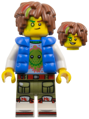 LEGO Minifigur Mateo - Z-Blob Shirt, Blue Puffer Vest