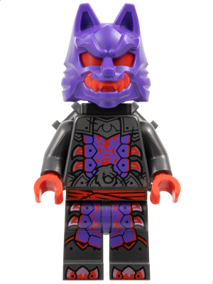 LEGO Minifigur Wolf Mask Warrior - Dark Purple