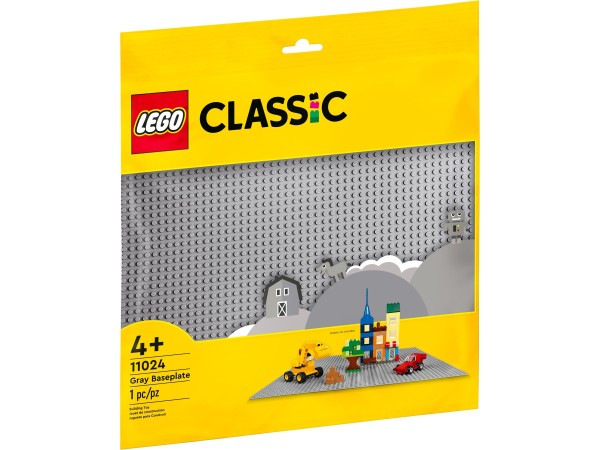 LEGO Grundplatte – hellgrau - 48x48 Noppen - 11024