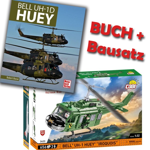 COBI 2423 BELL UH-1 Huey + Buch