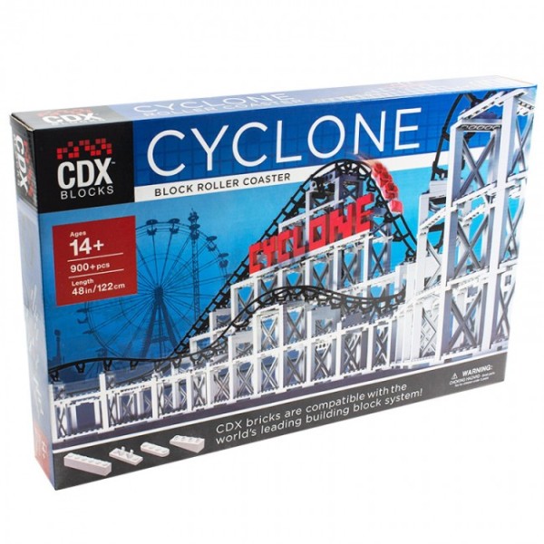 CDX Roller Coasters "Cyclone" - Achterbahn aus Noppensteinen