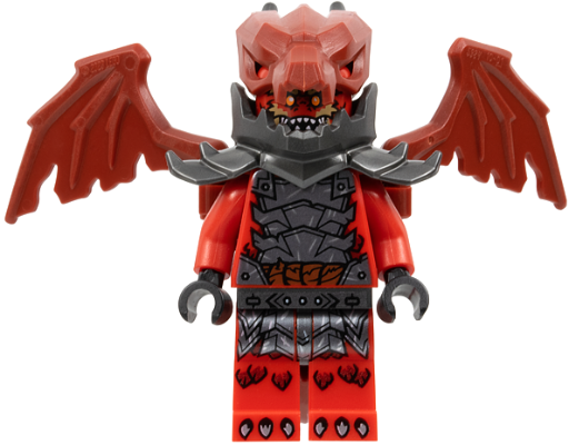 LEGO Minifigur Dragonian Warrior - Dragon Backpack