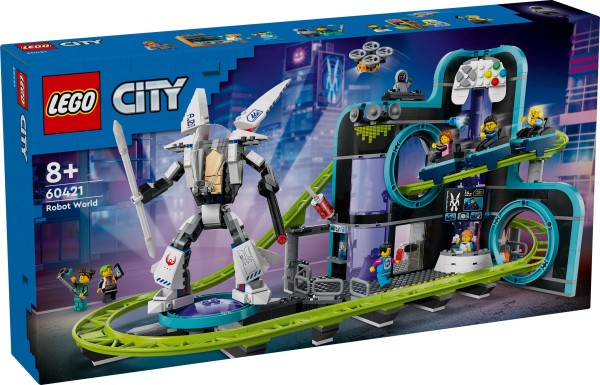 LEGO® City 60421 Achterbahn mit Roboter-Mech