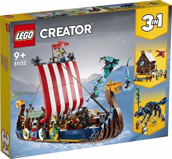 LEGO® Creator 31132 Wikingerschiff mit Midgardschlange