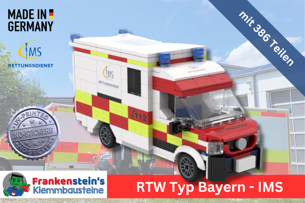 Frankensteins Bayern RTW - Design IMS Rettungsdienst- Set mit 386 Teilen
