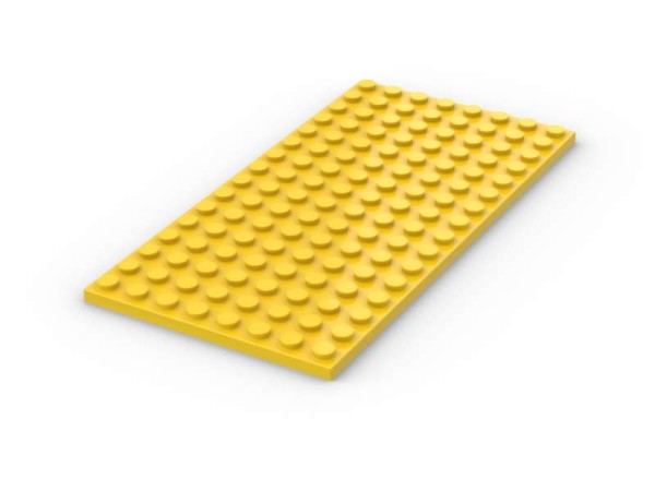 Plate 8x16 - yellow - Teilenummer: 92438