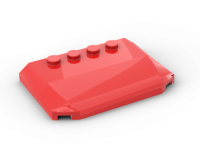 Wedge 4 x 6 x 2/3 Triple Curved - Fahrzeugdach - rot - 52031 Wedge 4 x 6 x 2/3 Triple Curved - Fahrzeugdach - rot - 52031