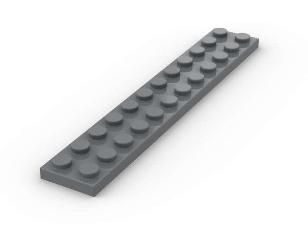 Plate 2x12 - BrickBag 25 Stk - dark bluish grey