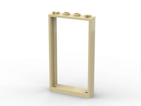 Fenster- bzw Tür-Rahmen 1x4x6 - BrickBag mit 25 Stk - tan