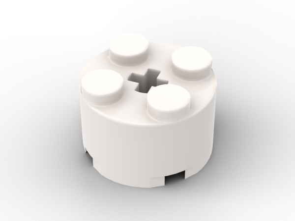 Brick, Round 2 x 2 - white - 3941