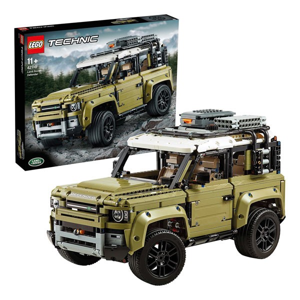 LEGO 42110 Technic Land Rover Defender, Modellauto, 4x4 Geländewagen