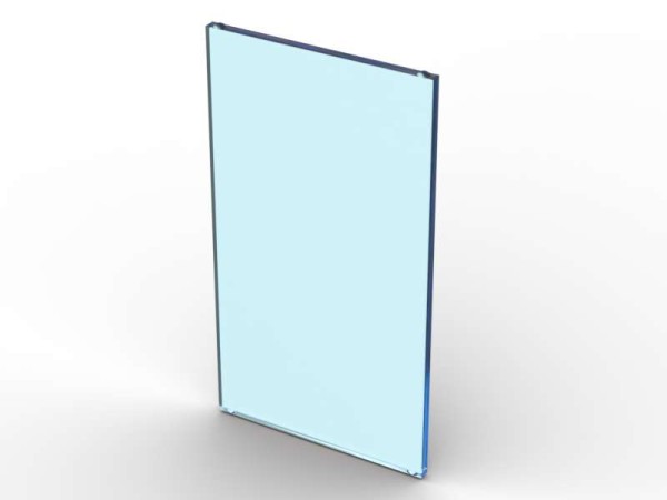 Fensterglas 4x6 - BrickBag mit 25 Stk - translight blue