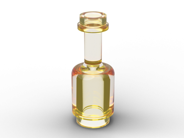 10 Stk - Flaschen - Bottle - trans yellow - 95228