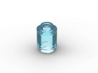 50 Stk Brick round 1x1 - translight blue - Teilenummer 3062 50 Stk Brick round 1x1 - translight blue - Teilenummer 3062