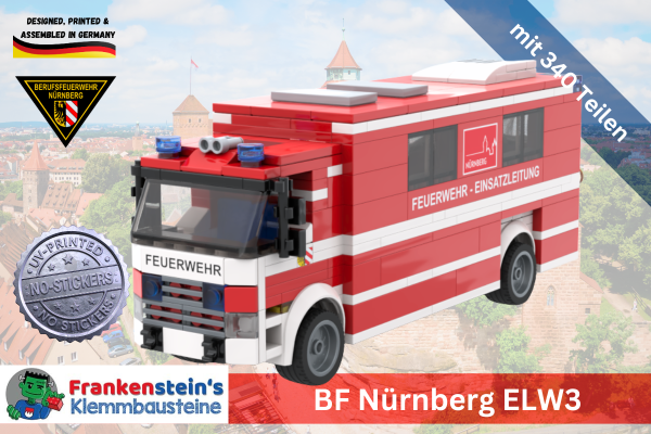 Frankensteins Einsatzleitwagen 2 - BF Nürnberg - Set mit 340 Teilen