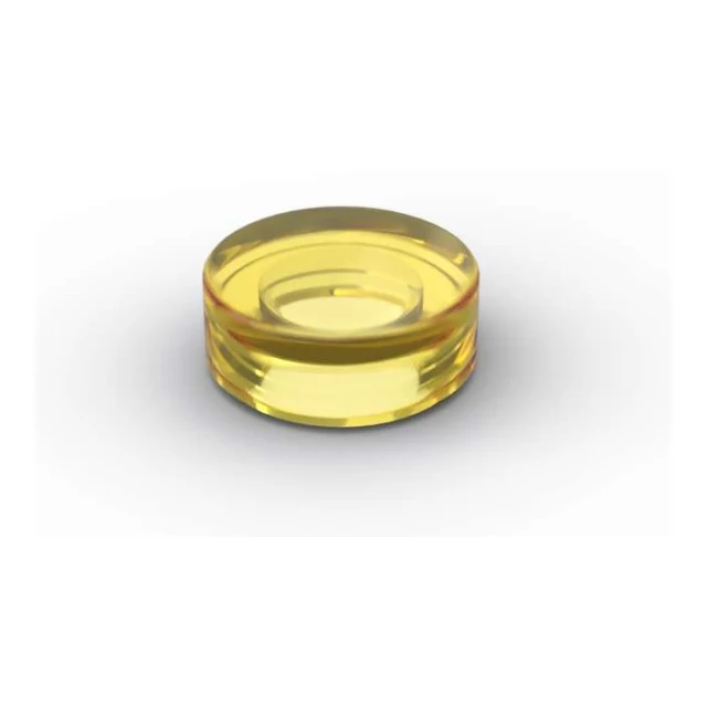 Tile 1 x 1 Round - BrickBag 200 Stk- trans yellow