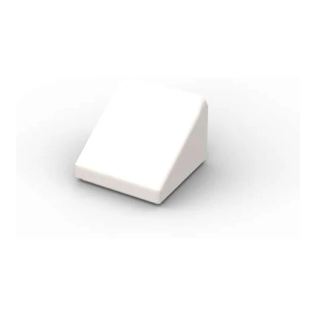 Slope 30 1 x 1 x 2/3 - BrickBag 200 Stk - white