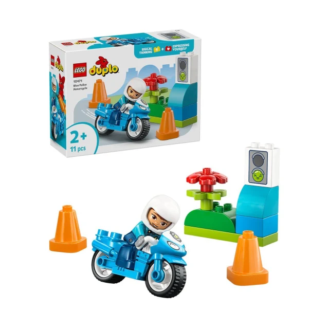 LEGO duplo Blaues Polizeimotorrad