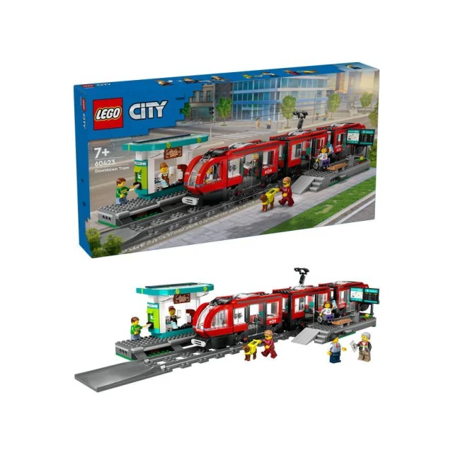 LEGO CITY Straßenbahn mit Haltestelle