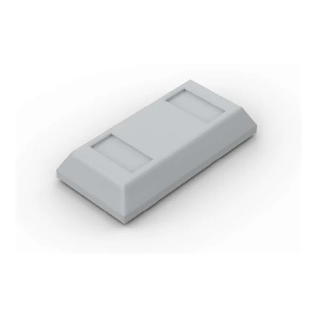 200 Stk - Utensil Ingot / Bar - 1x2 - light bluish grey  99563