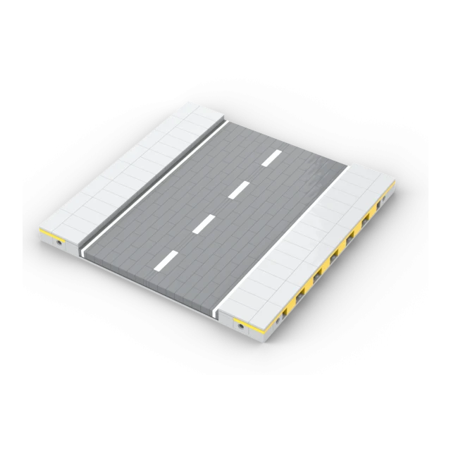 MILS Plate ROAD MODUL - Road Brickbuild - gerade