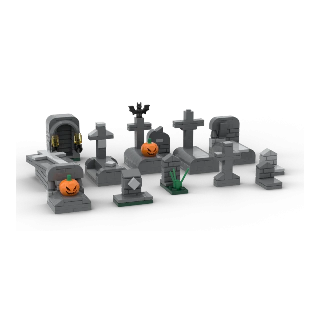 Frankensteins Halloween Friedhof Set Grabsteine