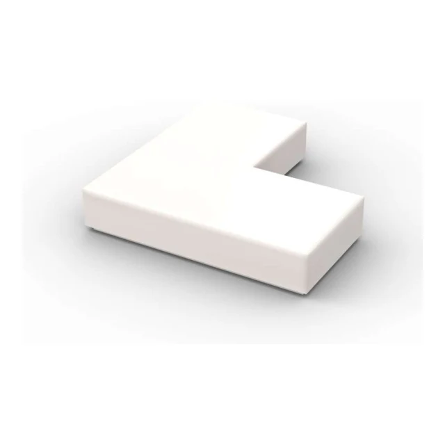 Tile 2 x 2 Corner - BrickBag 100 Stk - white