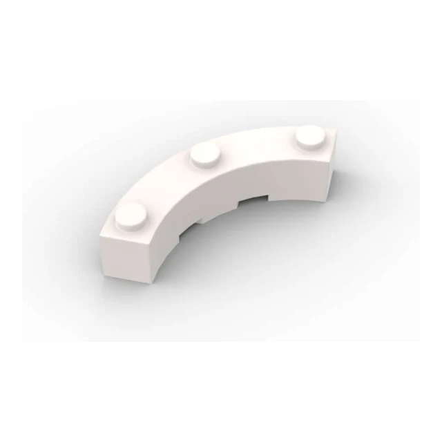 20 Stk - Quarter Bow - Bogen 4x4 Macaroni - white - 48092