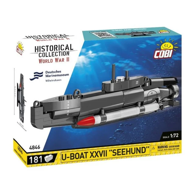 COBI 4846 - U-BOOT XXVII Seehund WWII, 181 Bauteile