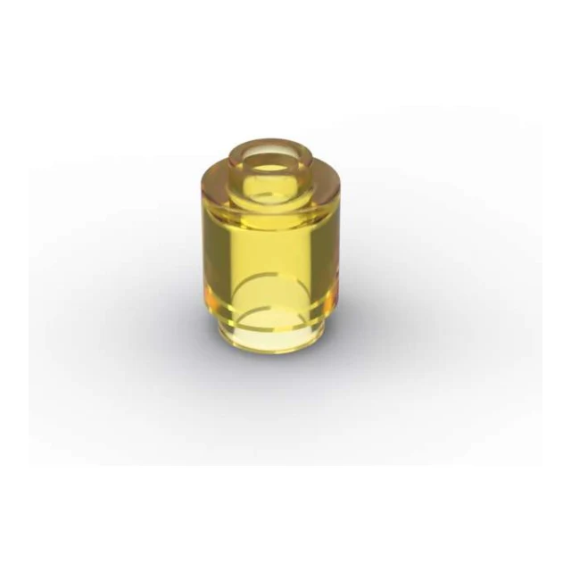 50 Stk - Brick round 1x1 - trans yellow - Teilenummer: 3062