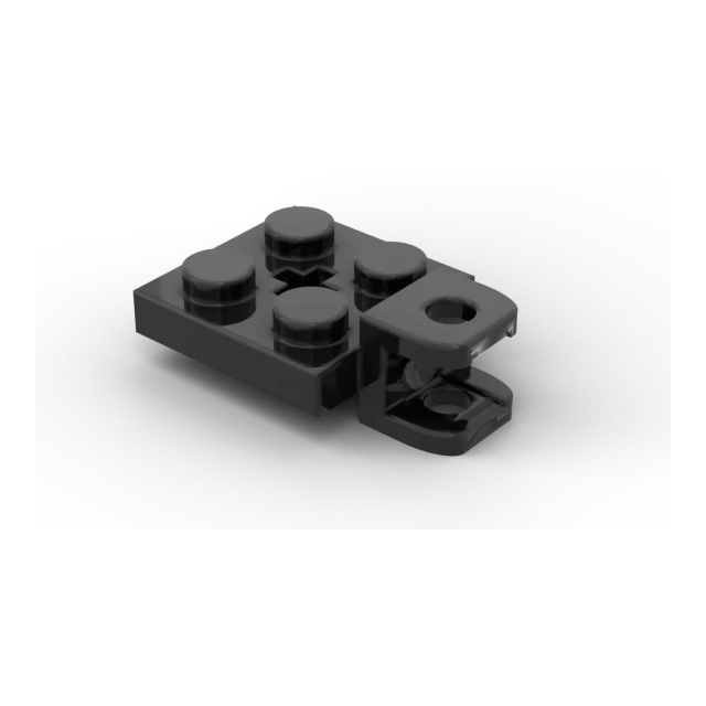 20 Stk Plate, Modified 2 x 2 with Tow Ball Socket - Anhängerkupplung Female- black