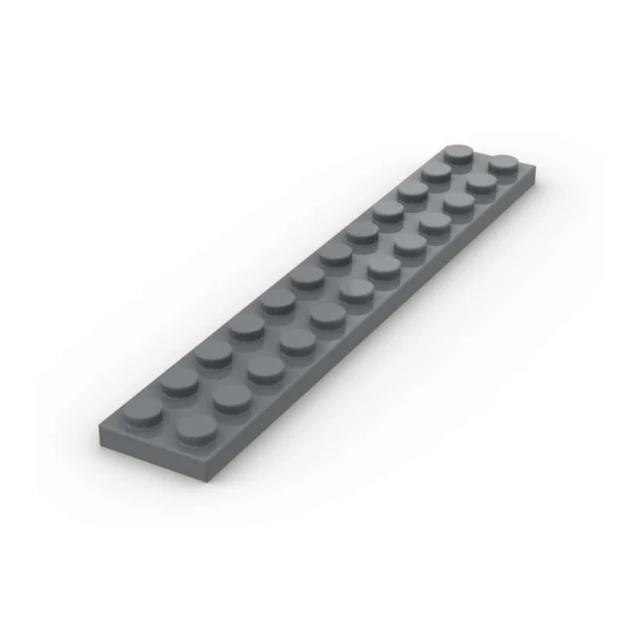 Plate 2x12 - dark bluish grey - 2445