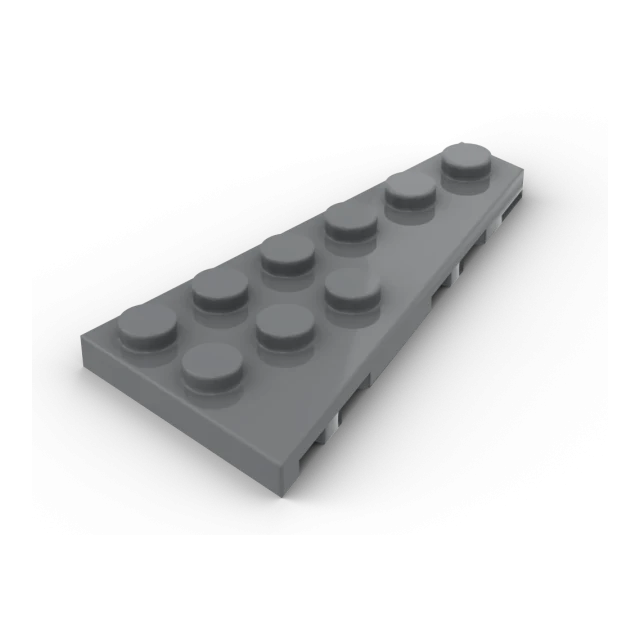 Wedge, Plate 6 x 3 Right - dark bluish grey - 54383