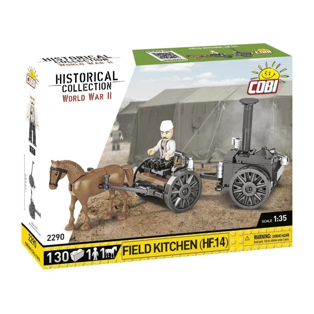 COBI Historical Collection 2290 - Field Kitchen (HF.14) 130 Bauteile