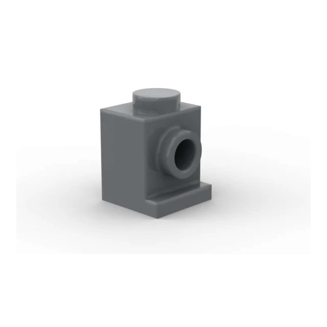 100 Stk Brick, Modified Lighthead Brick, 1x1 - dark bluish grey - 4070