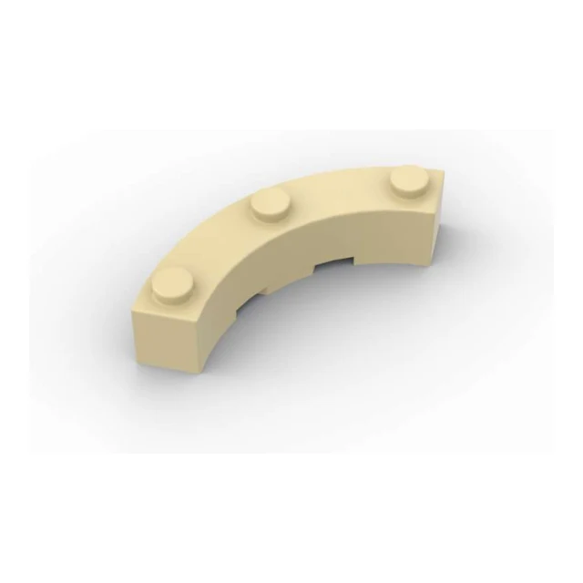 20 Stk - Quarter Bow - Bogen 4x4x1 Macaroni - tan - 48092