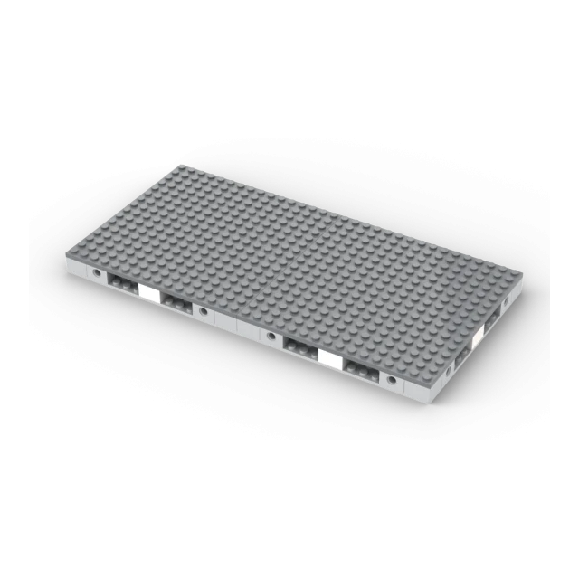 MILS Plate MODUL 1/2 16x32 ECO dark bluish grey