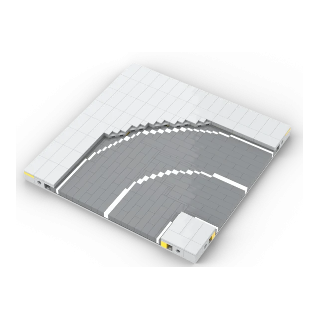 MILS Plate ROAD MODUL - Road Brickbuild - Kurve