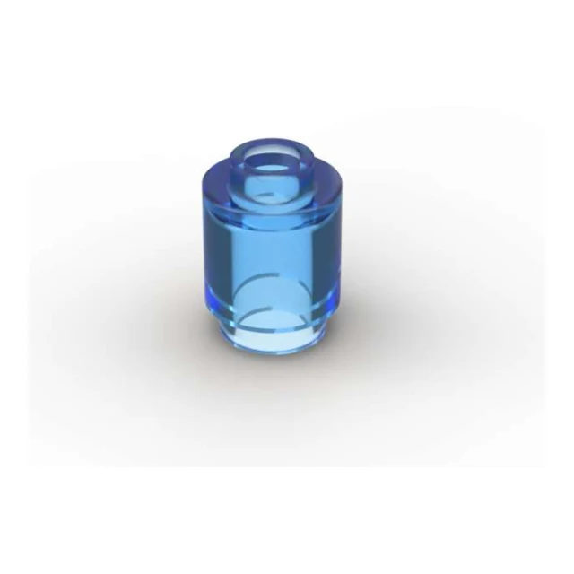 50 Stk Brick round 1x1 - transblue - Teilenummer 3062